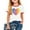 White3, variant on Mgmyaa Girl's Printed T-Shirts Casual Round Neck Short Sleeved Shirt Kid's Summer Casual Pullover T-shirt Graphic Tees for Kids
