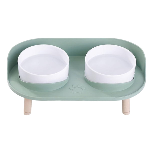 Tazón para perros y gatos Gloria soporte para platos Altura de bricolaje verde