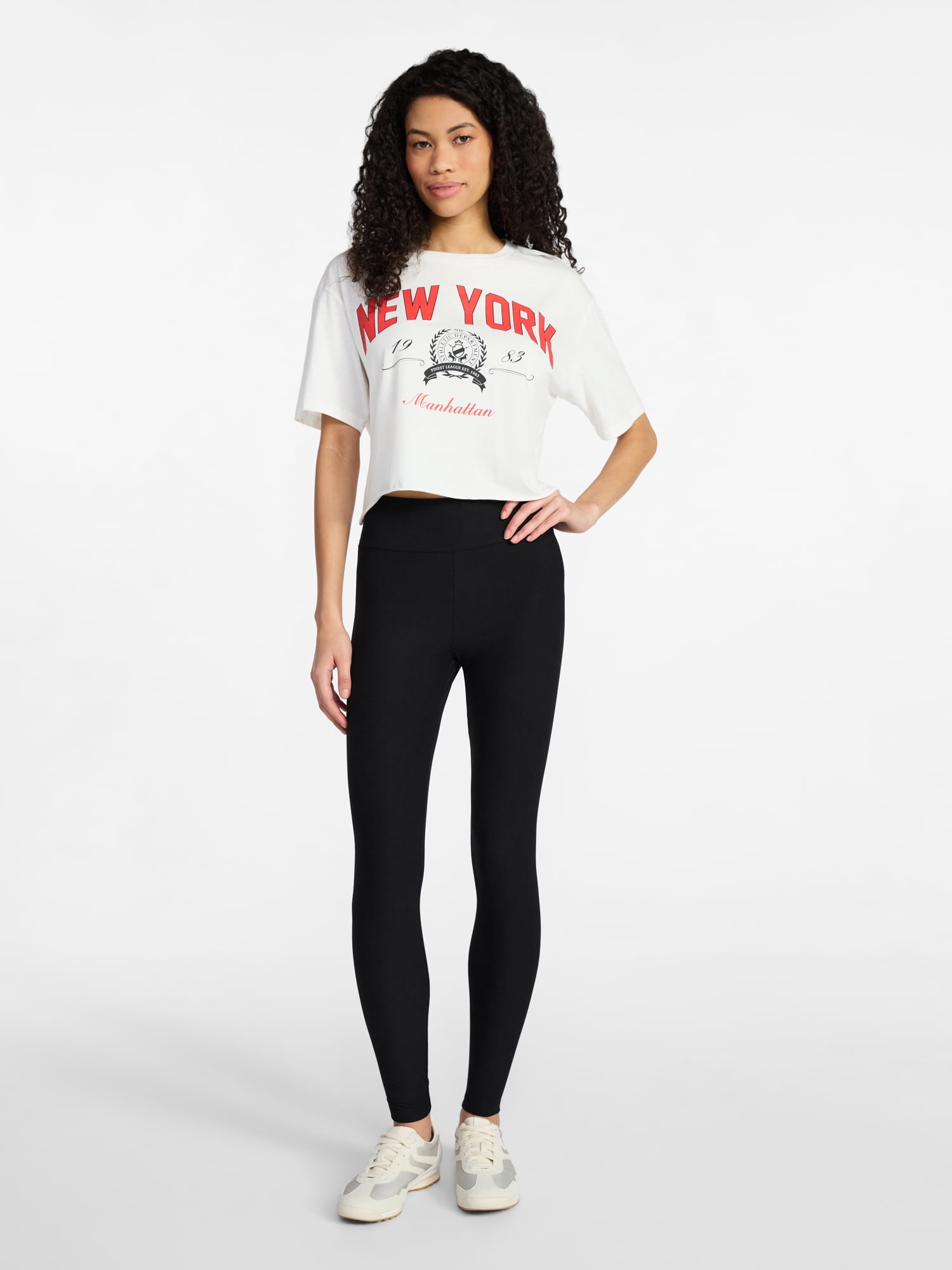 No Boundaries Super Soft Core Ankle Leggings, 27.5'' Inseam, Women's and Women's Plus XXS-4X