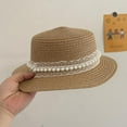 thumbnail image 3 of Fairy Hat Children‘s Pearl Lace Fairy Floating Sunshade Straw Hat, 3 of 7