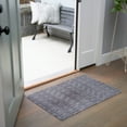 thumbnail image 3 of TOWN & COUNTRY BASICS Smooth Step Houndstooth Low Profile Utility Kitchen Mat, Machine Washable with Non-Slip Backing, Grey/Black, 24"x35", 3 of 5