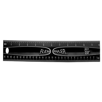 Pen + Gear Flexible Plastic 12" Metric Ruler, Black