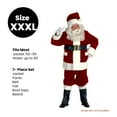 thumbnail image 4 of The Costume Center 7-piece Burgundy Deluxe Christmas Santa Suit with Pockets - Adult Size XXXL, 4 of 5