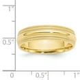 thumbnail image 3 of 10K Yellow Gold 6mm Double Milgrain Comfort Fit Band Ring Size 10.5, 3 of 7