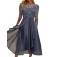 thumbnail image 1 of Robes 2024 en Chiffon avec Dentelle Creuse Robes de Soirée Longues pour Femmes, 1 of 5