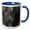 Blue/White, variant on 3drose, Gray Image of Diamond Plate Metal Pattern, 15oz Mug