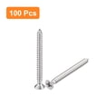 thumbnail image 3 of Unique Bargains #4x1-1/4' Wood Screws, 100 Pack Phillips Self Tapping Screws 304 Stainless Steel, 3 of 5