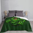 thumbnail image 5 of Ghostbusters Green Flannel Blanket Ultra-Soft Micro Fleece Throw Blanket For Bed Sofa Couch Car Office Unisex Adult Fuzzy Bed Blanket Cozy Kids Throw Blanket 40"x30", 5 of 7