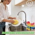 thumbnail image 4 of 2 PCS Cute Hanging Sponge Holder with Drainage, 2026 New Sponge Holder with Drainage Featuring Legs and Open Draining Design, 3D Printing Countertop Sponge Holders for Kitchen Sink (Pink&Blue), 4 of 9