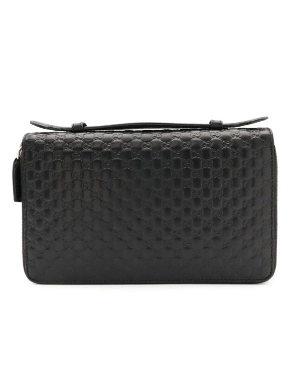 Pre-Owned GUCCI Microguccissima Travel Case Clutch Bag Second Organizer Long Wallet Leather...