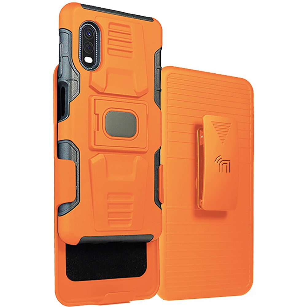 Case and Clip for Galaxy XCover Pro, Nakedcellphone Rugged Ring Grip