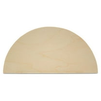 Half Circle Cutouts 6 inch, pack of 25 Semicircle Wooden Cutouts for Crafts, Wood Signs & Unfinished Wood Door Hangers, by Woodpeckers