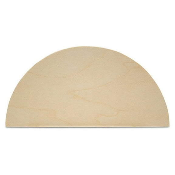 Half Circle Cutouts 6 inch, pack of 10 Semicircle Wooden Cutouts for Crafts, Wood Signs & Unfinished Wood Door Hangers, by Woodpeckers