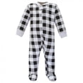 thumbnail image 4 of Hudson Baby Infant Boy Premium Quilted Zipper Sleep and Play, Bear Gray Black, 6-9 Months, 4 of 4