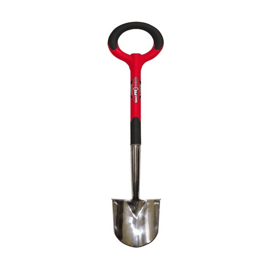 Radius Garden PRO Ergonomic Stainless Steel Floral Shovel, Red