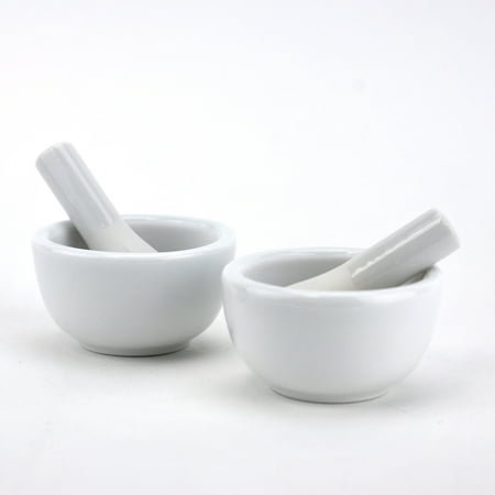 Mortar Pestle Set, Kitchen Small Asian Mortar And Pestle Ceramic (pack Of