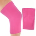 thumbnail image 3 of Protectores de rodilla deportivos de color rojo rosa, talla L, rodilleras elásticas para juegos de pelota, 3 of 8