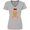 Athletic Heather, variant on Inktastic Cute Gingerbread Girl with Red Plaid Bow Women's V-Neck T-Shirt