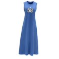 thumbnail image 3 of Vestido largo de verano para mujer, vestido ligero de primavera con cuello redondo para salir de viaje , L L, 3 of 7