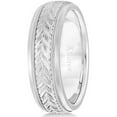 thumbnail image 3 of Hand Engraved Wedding Band Carved Ring in 14k White Gold (4.5mm), 3 of 3