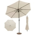 thumbnail image 1 of Costway Parasol de Patio 10 Pi pour l'Extérieur avec Support de Parasol Rond Robuste de 59 Lb, 1 of 10