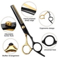 thumbnail image 3 of 2PCS Hair Cutting Scissors Thinning Shears Kit Professional Barber Hairdressing Texturizing Salon Razor Edge Scissor Stainless Steel, 3 of 5