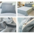 thumbnail image 4 of Bedding Set, Dorm Sheets, 4 Piece Bedding, Polyester Washed Cotton, Soft Breathable, Reversible Design, Student Dorm Bed, Twin Full Size, 4 of 6
