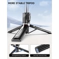 thumbnail image 4 of Trípode selfie Stick de 45 pulgadas con 2 luces, trípode extensible 5 en 1 para teléfono selfie Stick, palos selfie portátiles con control remoto inalámbrico compatible con iPhone 15/14/13 Pro Max, Sa, 4 of 5