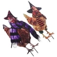 thumbnail image 3 of 2 estacas de metal para gallinas de Halloween, decoración para jardín al aire libre, 3 of 5