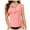 Pink, variant on Jdkau Women's One Shoulder Tankini Tops Ruffle Tummy Control Bathing Suits Swimsuit Beach Resort Wear(AG,L)