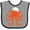 Heather and Black, variant on Inktastic Orange Octopus Cute Sea Creature Nautical Boys or Girls Baby Bib