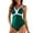00 # Green, variant on REORIAFEE One Piece Swimsuit for Women Bathing Suit Floral Print Tropical Bathing Suits Polka Dot Lace Swimsuit Navy XL
