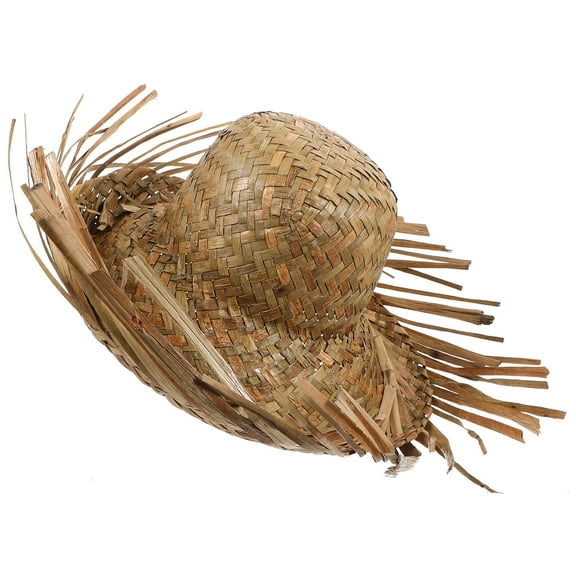 STOBOK Women's Hat For Sun Straw Woven Hat Brown 1Pcs