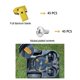 thumbnail image 5 of Paquete de 45 cuchillas de repuesto de acero inoxidable con revestimiento de titanio, accesorios para cortacésped, cuchillas de repuesto para cortacésped compatibles con robótica. Afortunado Sencillez, 5 of 5