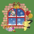 thumbnail image 2 of Women's Pokemon Christmas Window Racerback Tank Top Envy Green X Large, 2 of 4