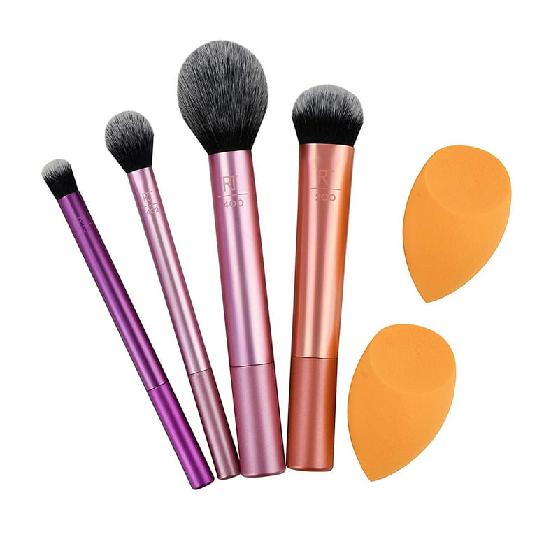 Heldig Makeup Brush Set with Sponge Blender for Eyeshadow, Foundation,  Blush, and Concealer, Multiple Brushes 