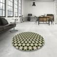thumbnail image 4 of Ahgly Company Machine Washable Indoor Square Transitional Light Green Area Rugs, 3' Square, 4 of 7
