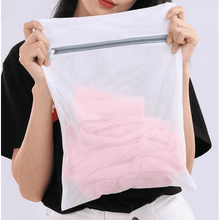 

Livesture Net underwear laundry bag anti-deformation bra nursing special fine mesh coarse net hotel wash bag set Fine gray L