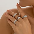 thumbnail image 3 of Women's Trendy Retro Ring Suit Street Geometry, 3 of 6