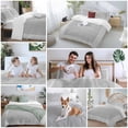 thumbnail image 5 of 3 Piece Grey Retro Greek Key Duvet Cover Set Full Size,Microfiber Comforter/Quilt Cover with Corner Ties and 2 Pillowcases,Geometric Greece Ancient Rustic All Season Soft Bedding with Zipper Closure, 5 of 8