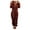 Wine, variant on Pajamas Jumpsuits For Women Casual Plus SizeWomen Long Sleeve Hooded Jumpsuit Pajamas Casual Winter Warm Rompe Sleepwear Coffee XXXXXL