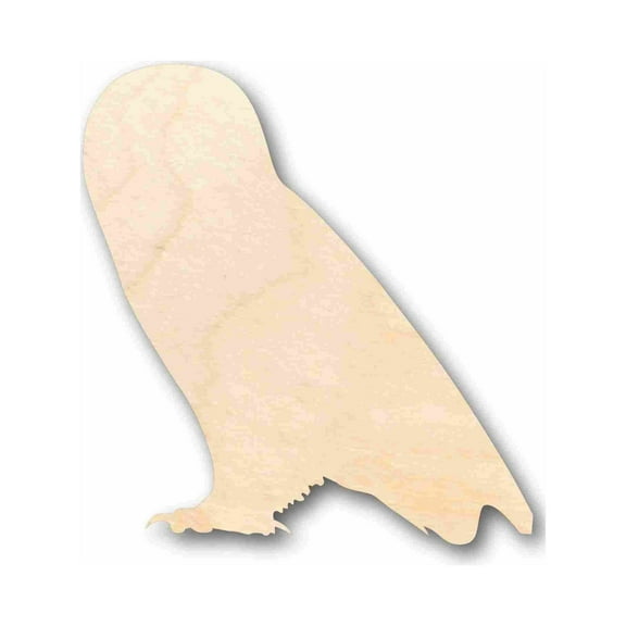 Unfinished Wood Owl Woodland Wildlife Silhouette - Craft- up to 46" DIY 6" / 1/4"