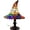 Multicolor, variant on Stained Glass Witch Hat Table Lamp Tiffany Style Halloween Night Light Gothic Witch Hat Lamp for Indoor Bedroom Party Decor(Colorful-18cm)