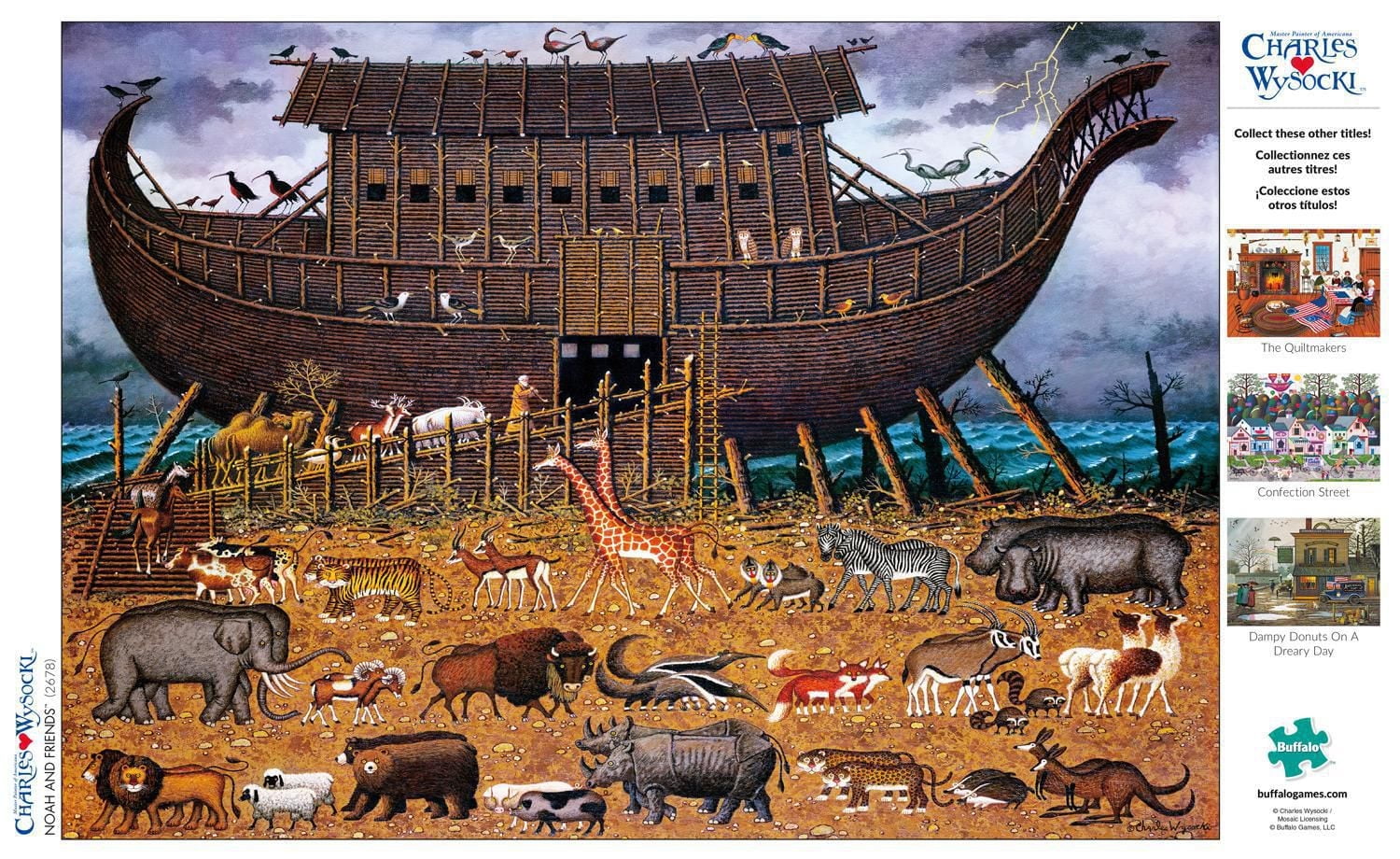 Buffalo Games - Charles Wysocki - Noah and Friends - 300 Piece Jigsaw Puzzle