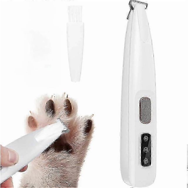 New Dog Paw Trimmer With Led Light Fully Waterproof Pet Hair Trimmer With Led Display Dog Clippers F