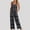 Dark Gray, variant on HUPOM Palazzo Pants For Women Dressy Pants For Women In Clothing Pinstripe High Waist Rise Ankle Straight-Leg Black M