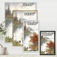 thumbnail image 4 of Designart 'View Of The Lake In Autumn Colored' Traditional Framed Canvas Wall Art Print, 4 of 5
