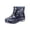 Blue, variant on Rain Boots Ankle Rainshoes Clear Waterproof Sneakers Slip Resistant Mud Shoes Unisex Men Womens Printed Rubber Footwear Lightweight Comfort Low Top Outerwear for Rainy Days