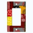 thumbnail image 5 of Metal Light Switch Plate Cover Colorful Safari African Tribal Art Pattern SFR005, 5 of 13
