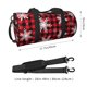 thumbnail image 2 of Fotbe Snowflakes On A Buffalo Plaid Bolsa Deportiva de Lona Plegable con Estampado, Bolsa de Gimnasio con Bolsillo Seco/Húmedo, Bolsa de Viaje Ultraligera de Gran Capacidad, 2 of 6